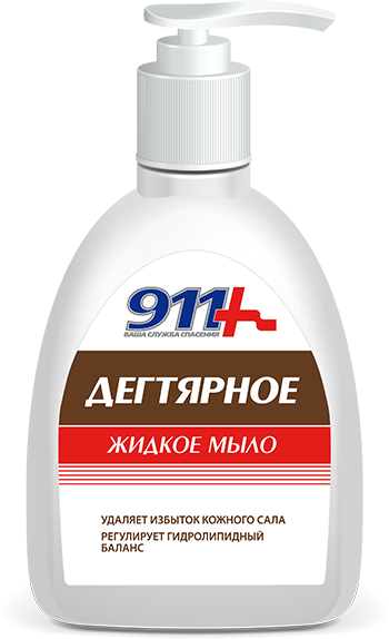 Жидкое мыло ДЕГТЯРНОЕ серии «911 Ваша служба спасения»